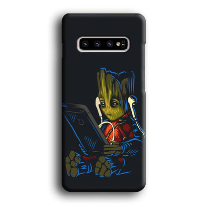 Groot Feel The Good Time Samsung Galaxy S10 Plus Case-Oxvistore