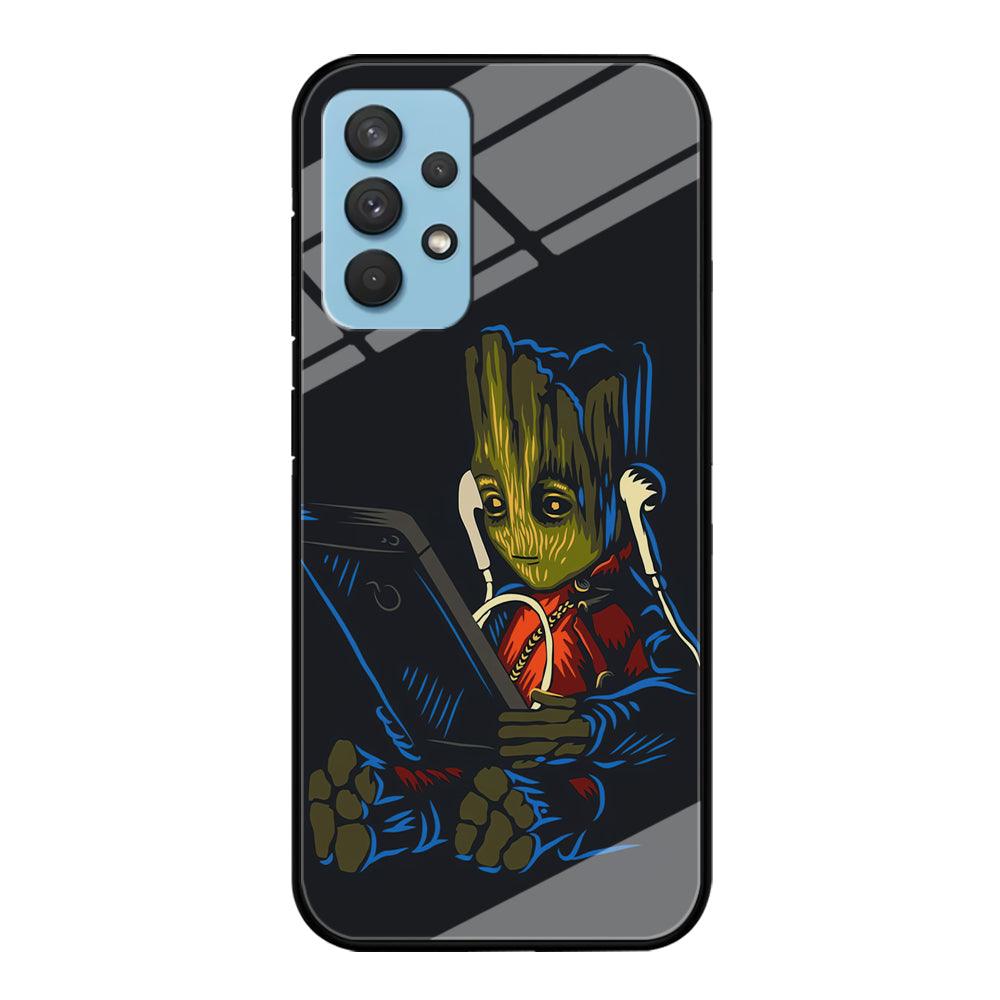 Groot Feel The Good Time Samsung Galaxy A32 Case-Oxvistore