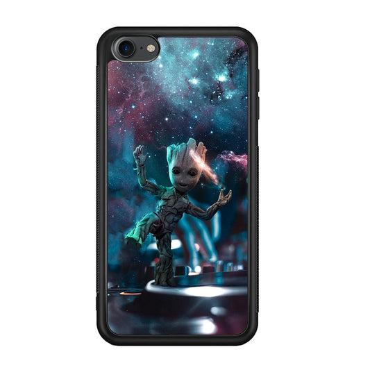 Groot Night Dancing iPod Touch 6 Case-Rubber Black (2D Case)-Oxvistore