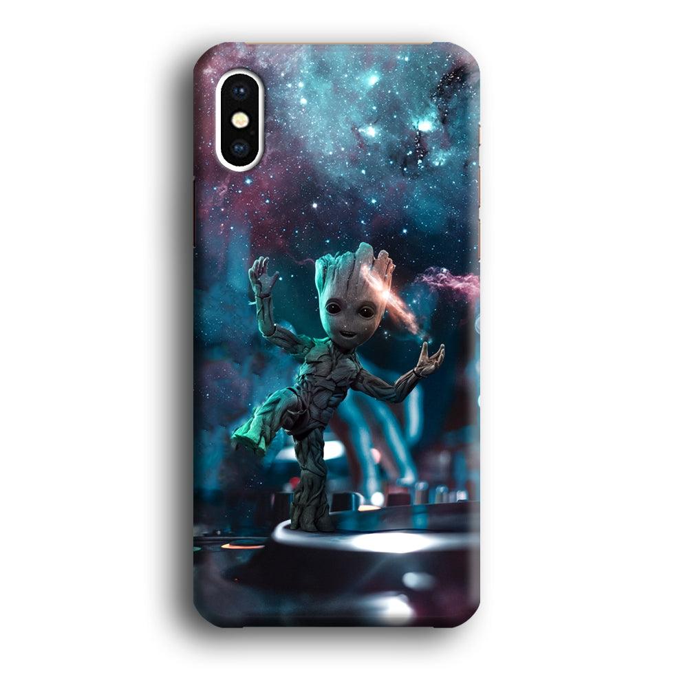 Groot Night Dancing iPhone X Case-Oxvistore