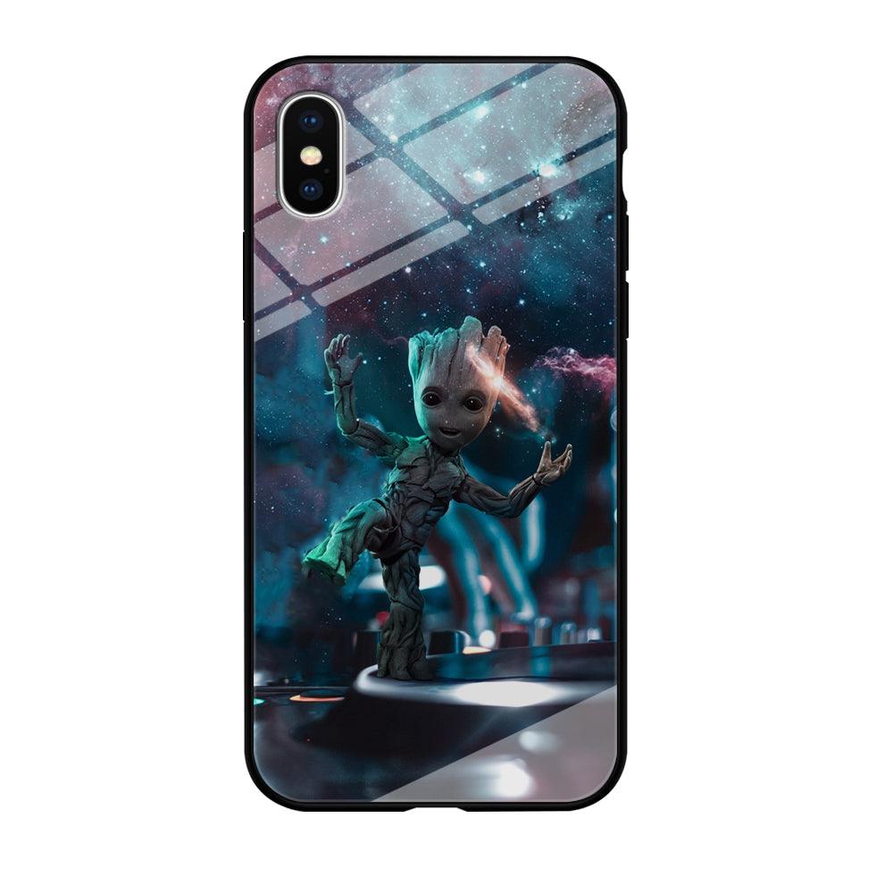 Groot Night Dancing iPhone X Case-Oxvistore