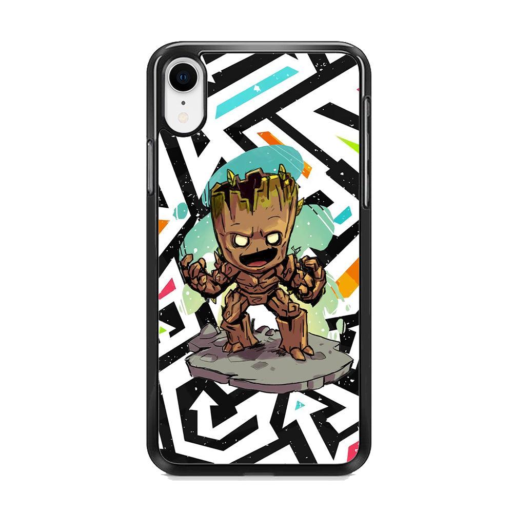 Groot Scream Power iPhone XR Case-3D Case-Oxvistore