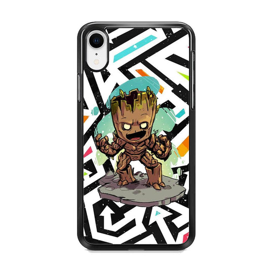 Groot Scream Power iPhone XR Case-3D Case-Oxvistore