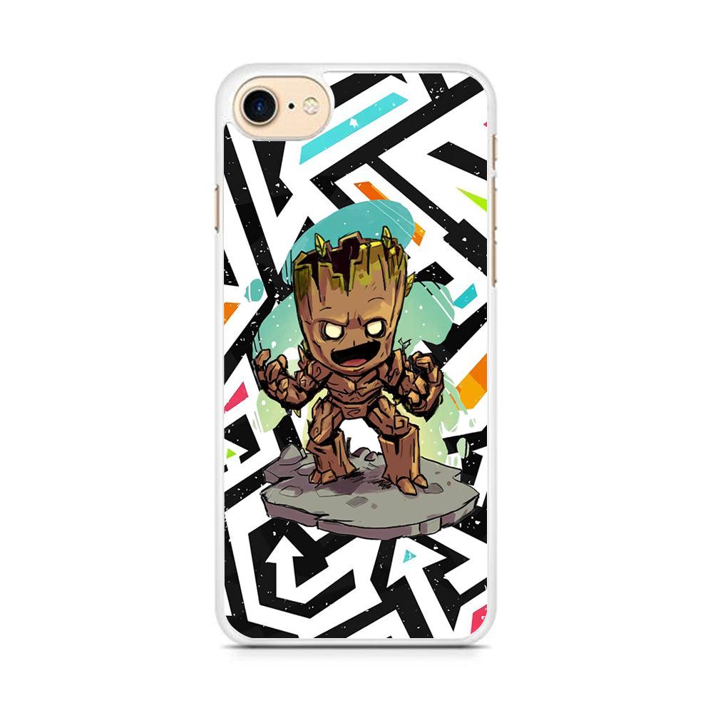 Groot Scream Power iPhone 8 Case-Oxvistore