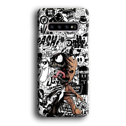 Groot x Venom Fusion Mode Samsung Galaxy S10 Case-Oxvistore