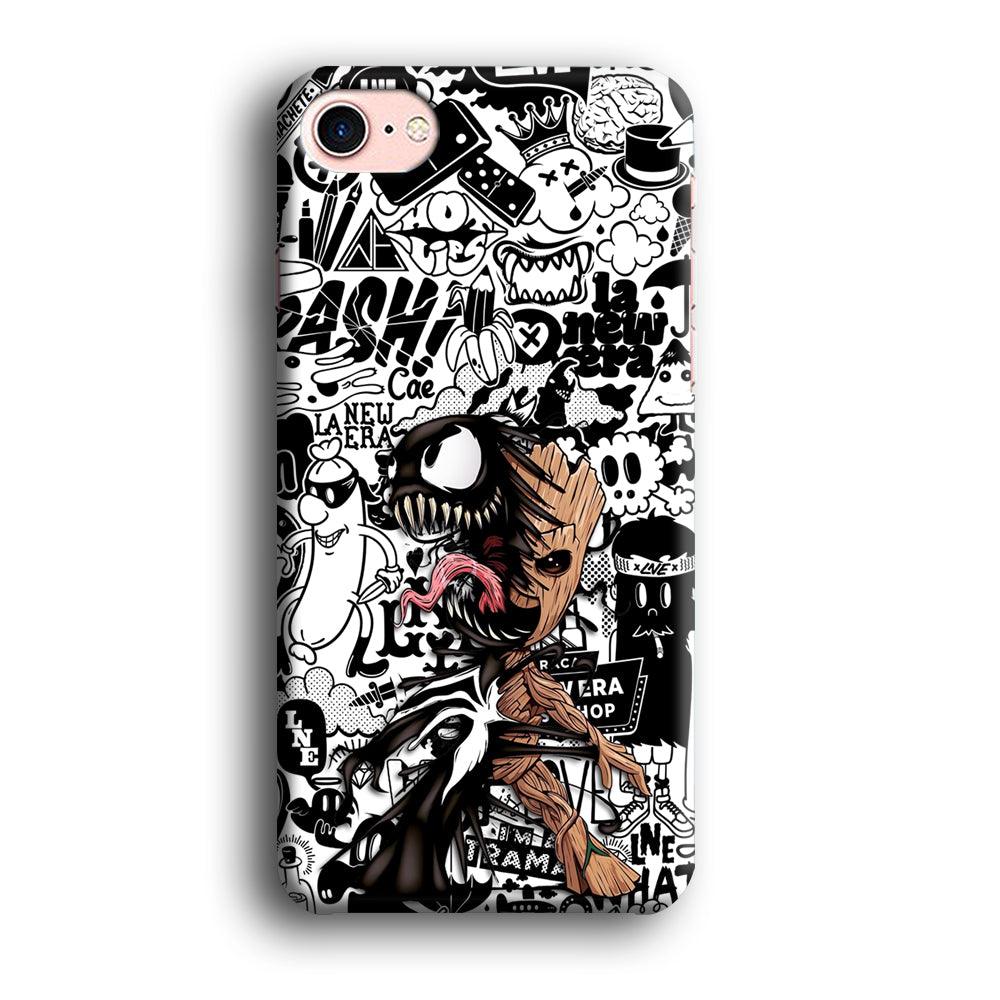 Groot x Venom Fusion Mode iPhone 8 Case-Oxvistore