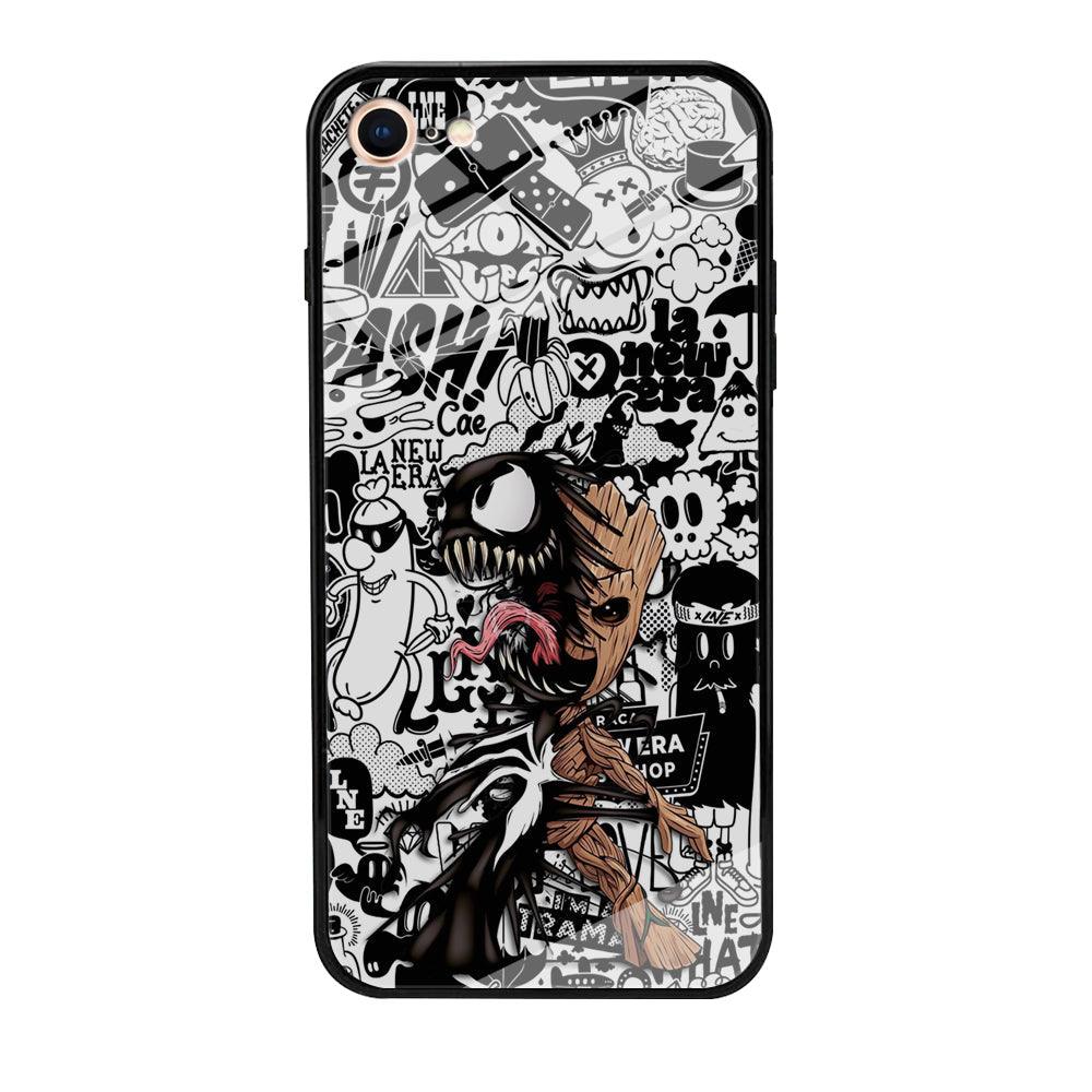 Groot x Venom Fusion Mode iPhone 8 Case-Oxvistore