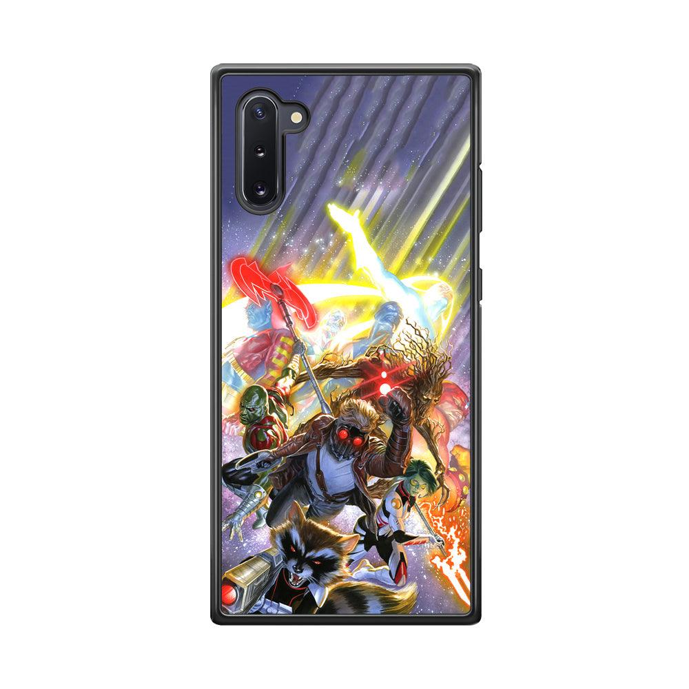 Guardians of The Galaxy Attacking Mode Samsung Galaxy Note 10 Case-Rubber Black (2D Case)-Oxvistore