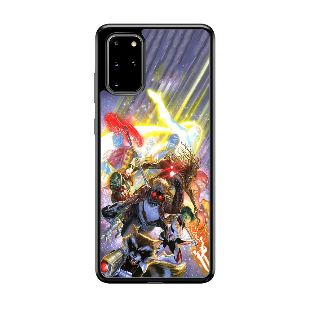 Guardians of The Galaxy Attacking Mode Samsung Galaxy S20 Plus Case-Rubber Black (2D Case)-Oxvistore