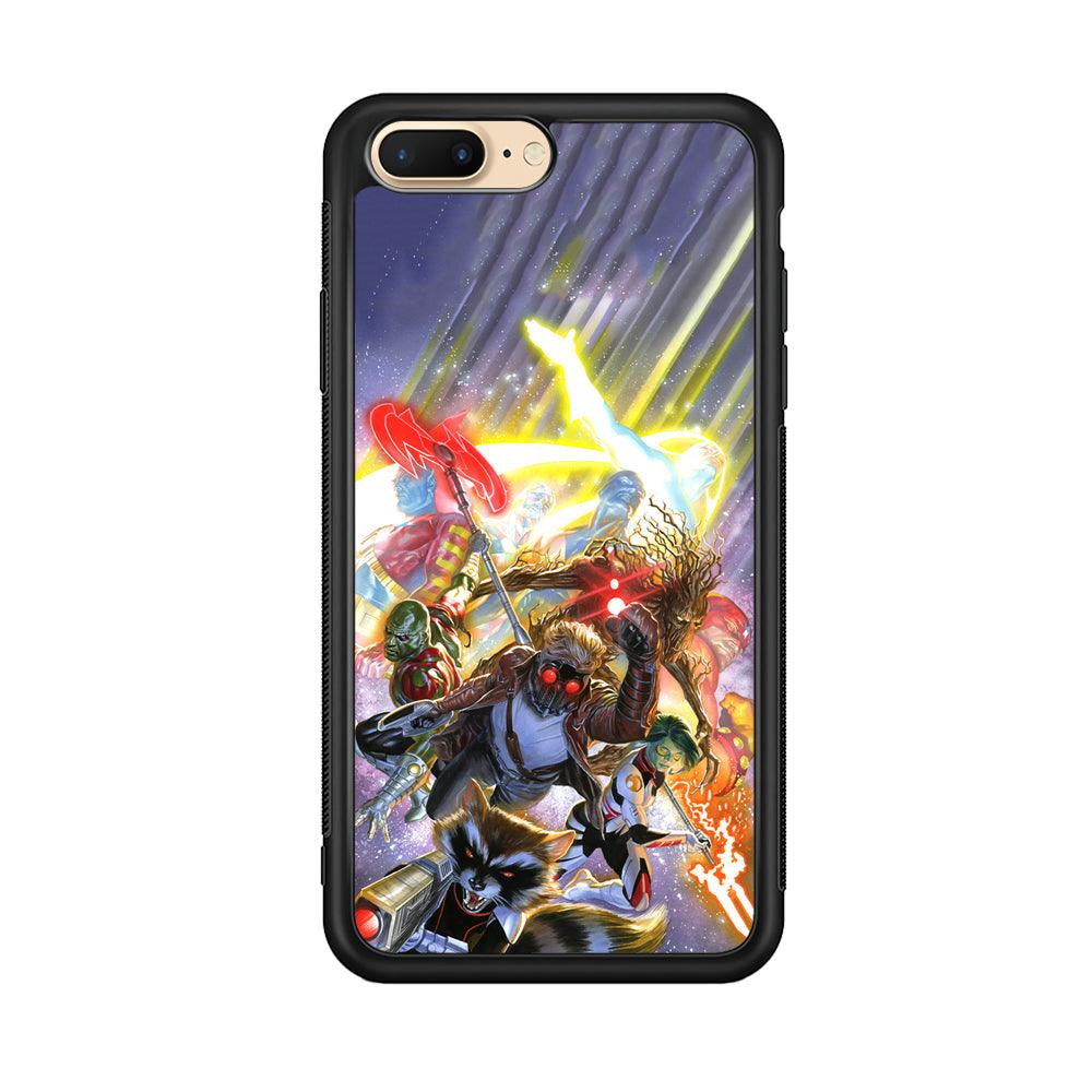 Guardians of The Galaxy Attacking Mode iPhone 7 Plus Case-Rubber Black (2D Case)-Oxvistore