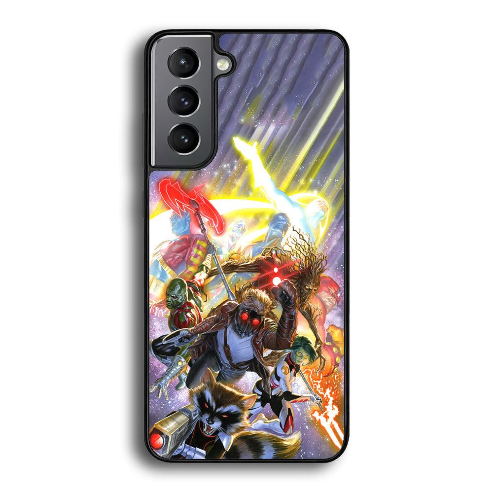 Guardians of The Galaxy Attacking Mode Samsung Galaxy S24 Plus Case-Rubber Black (2D Case)-Oxvistore