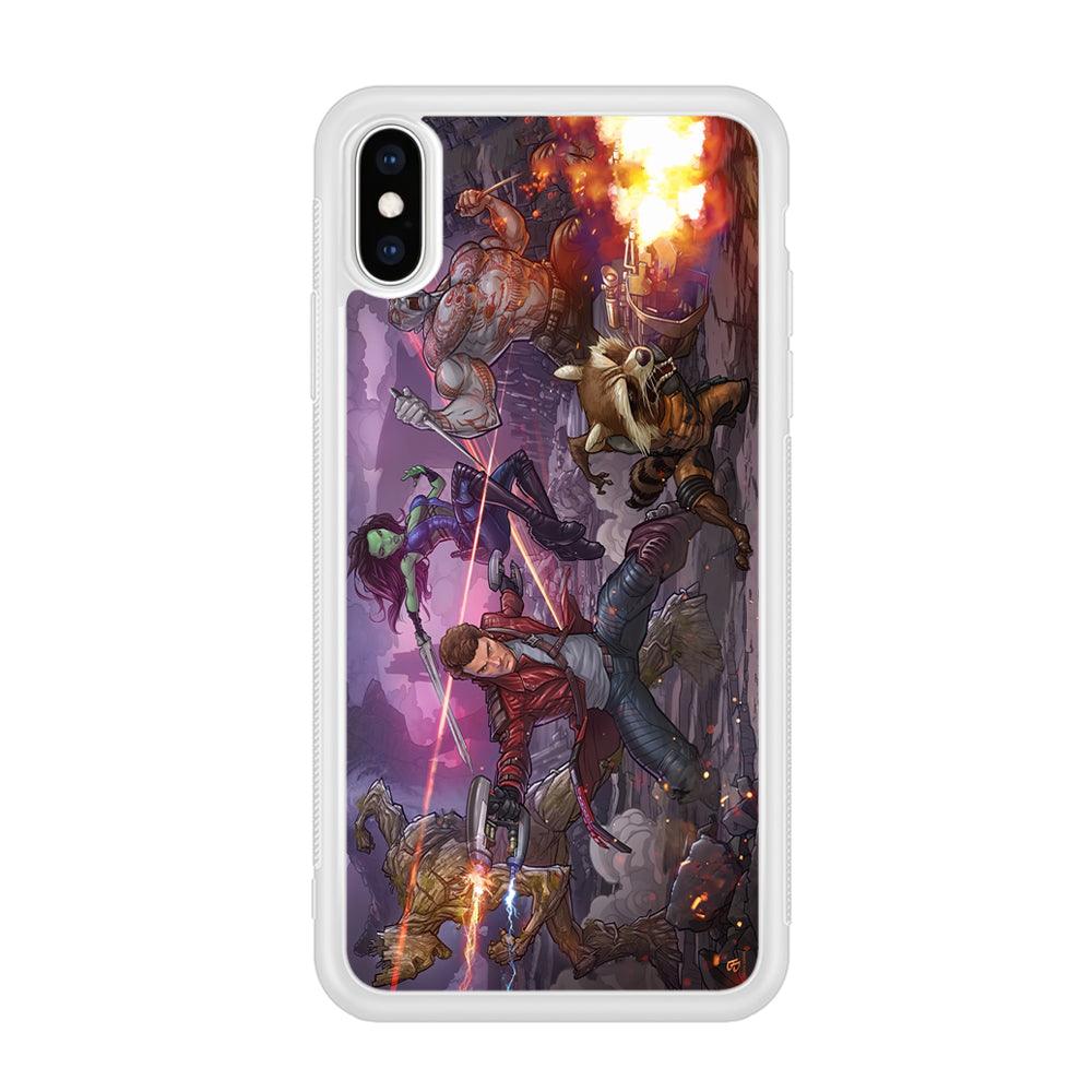 Guardians of The Galaxy Power of Squad iPhone X Case-Oxvistore