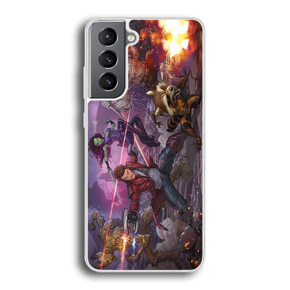 Guardians of The Galaxy Power of Squad Samsung Galaxy S21 Case-Oxvistore