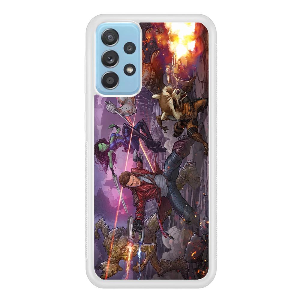 Guardians of The Galaxy Power of Squad Samsung Galaxy A52 Case-Oxvistore