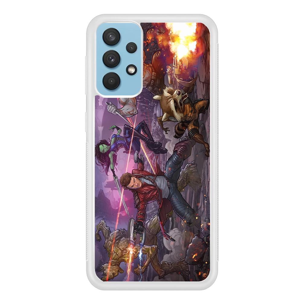 Guardians of The Galaxy Power of Squad Samsung Galaxy A32 Case-Oxvistore