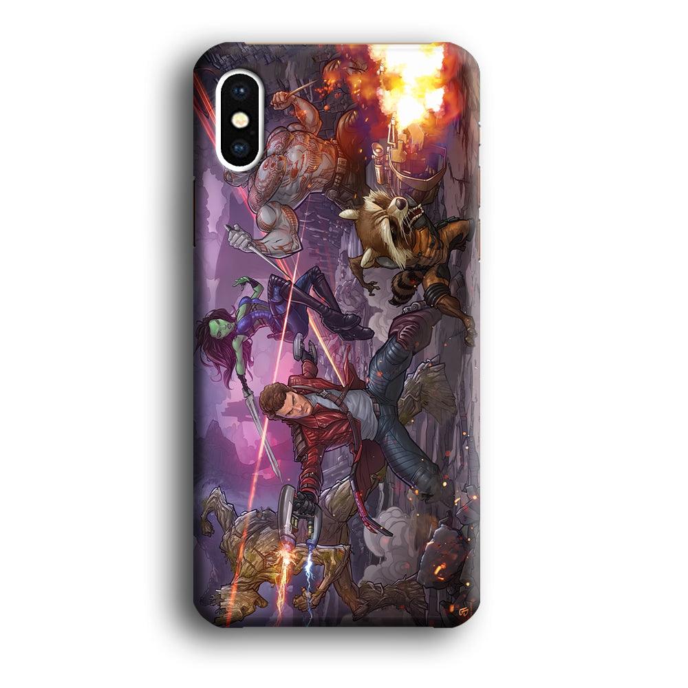 Guardians of The Galaxy Power of Squad iPhone X Case-Oxvistore