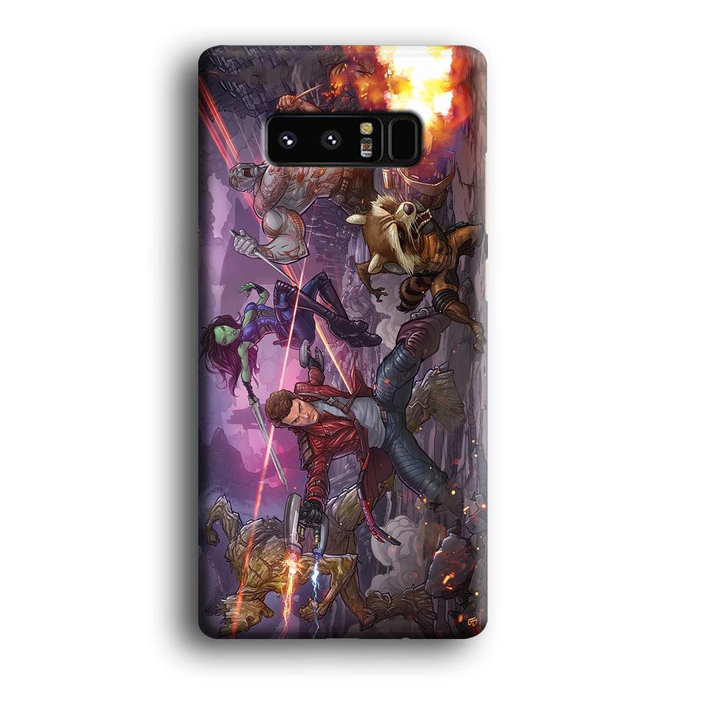 Guardians of The Galaxy Power of Squad Samsung Galaxy Note 8 Case-Oxvistore