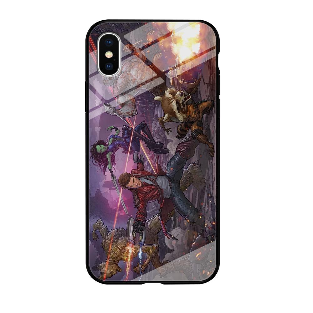 Guardians of The Galaxy Power of Squad iPhone X Case-Oxvistore