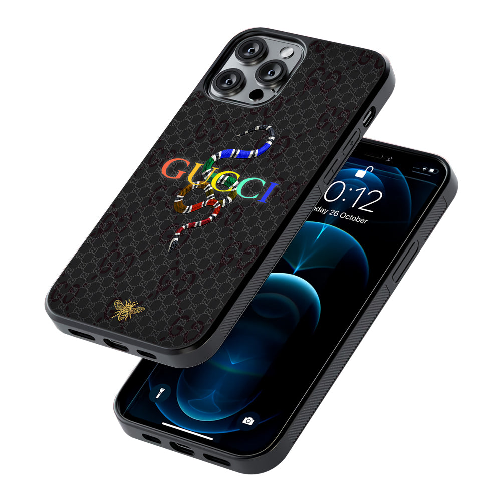 Gucci Colorful Logo Style 2D Rubber Phone Case-Oxvistore