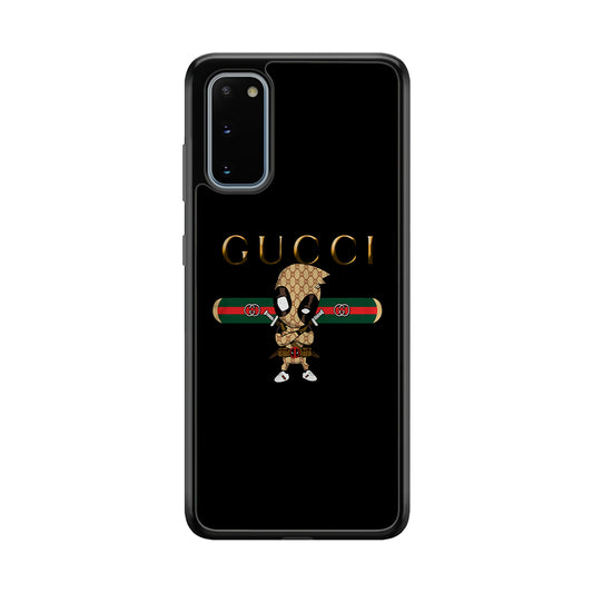Gucci Deadpool Style Samsung Galaxy S20 Case-Rubber White (2D Case)-Oxvistore