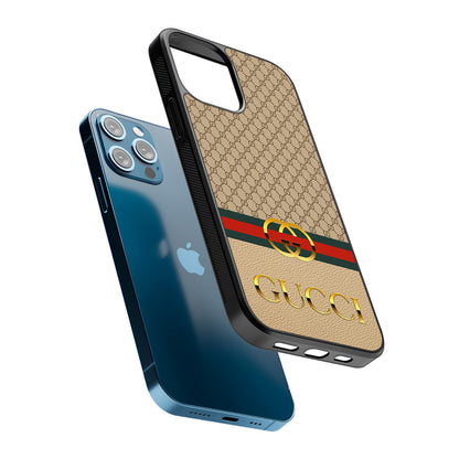 Gucci Gold Clasp 2D Rubber Phone Case-Oxvistore
