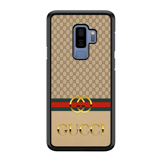 Gucci Gold Clasp Samsung Galaxy S9 Plus Case-Rubber Black (2D Case)-Oxvistore