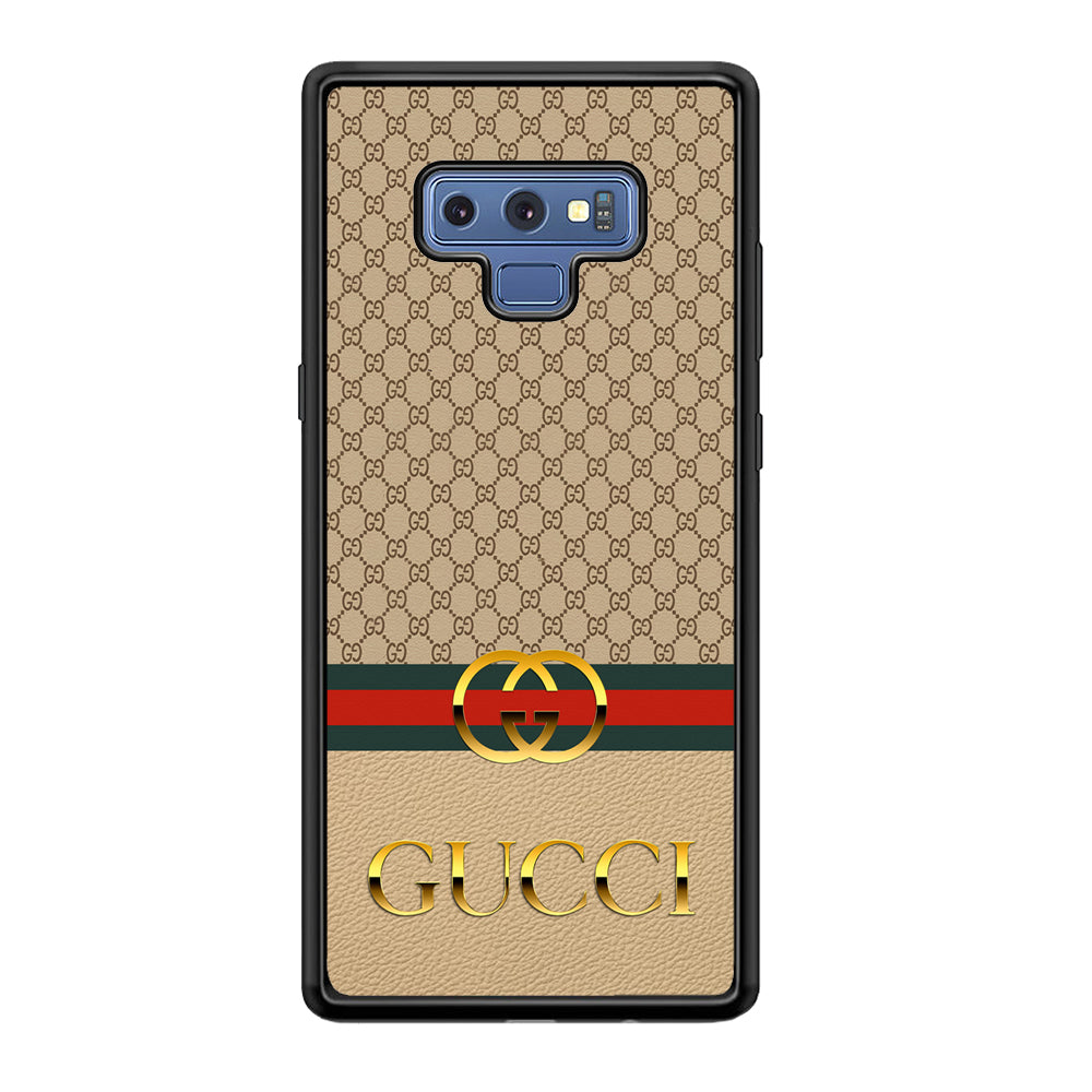 Gucci Gold Clasp Samsung Galaxy Note 9 Case-Rubber Black (2D Case)-Oxvistore