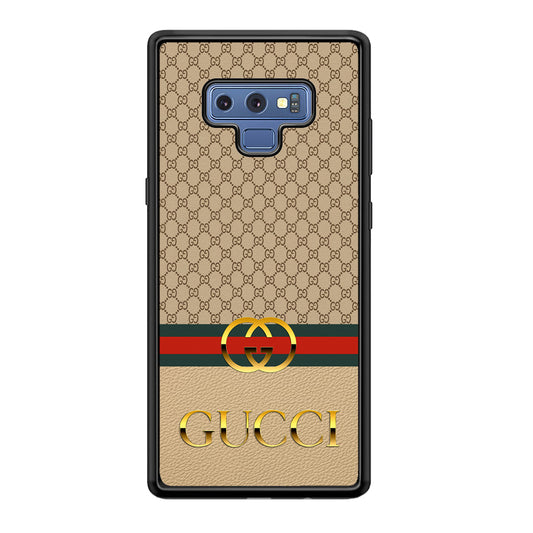 Gucci Gold Clasp Samsung Galaxy Note 9 Case-Rubber Black (2D Case)-Oxvistore