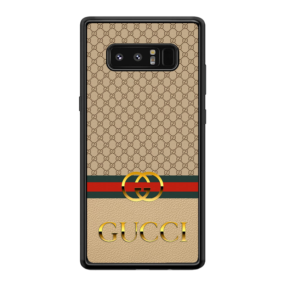 Gucci Gold Clasp Samsung Galaxy Note 8 Case-Rubber Black (2D Case)-Oxvistore