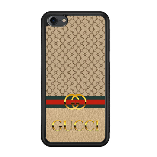 Gucci Gold Clasp iPod Touch 6 Case-Rubber Black (2D Case)-Oxvistore