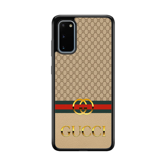 Gucci Gold Clasp Samsung Galaxy S20 Case-Rubber Black (2D Case)-Oxvistore