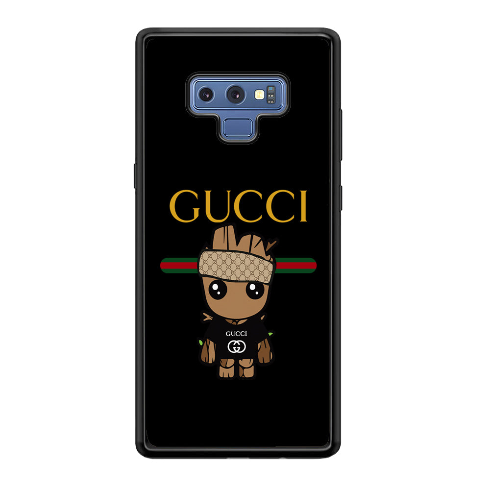 Gucci Groot Dope Samsung Galaxy Note 9 Case-Rubber Black (2D Case)-Oxvistore