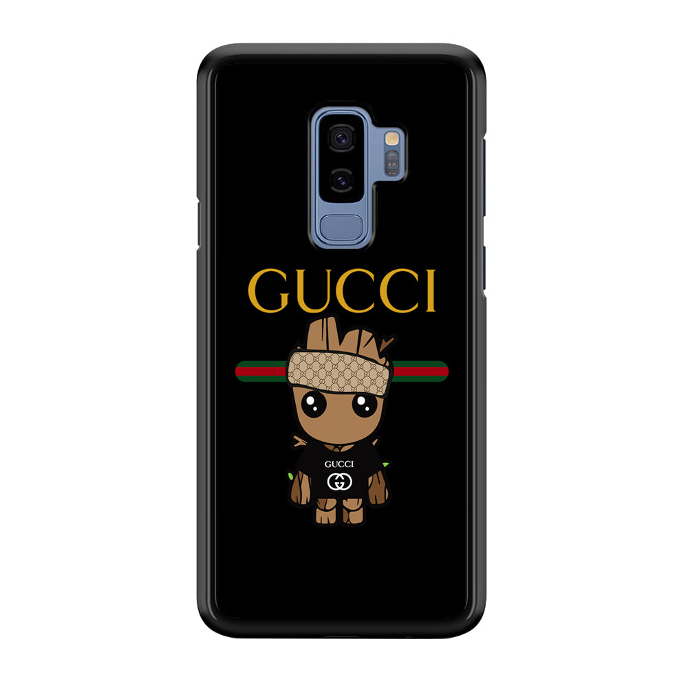 Gucci Groot Dope Samsung Galaxy S9 Plus Case-Rubber Black (2D Case)-Oxvistore