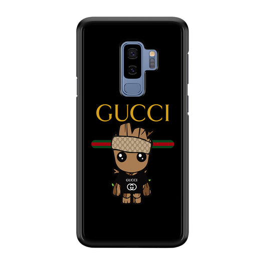 Gucci Groot Dope Samsung Galaxy S9 Plus Case-Rubber Black (2D Case)-Oxvistore