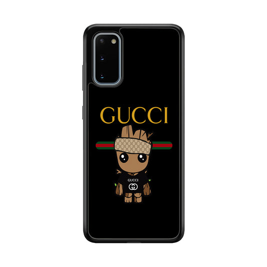 Gucci Groot Dope Samsung Galaxy S20 Case-Rubber Black (2D Case)-Oxvistore