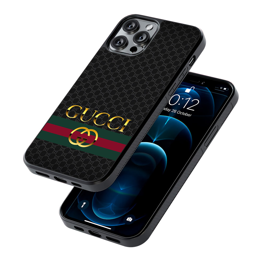 Gucci Luxury Pattern 2D Rubber Phone Case-Oxvistore
