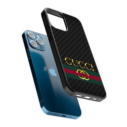 Gucci Luxury Pattern 2D Rubber Phone Case-Oxvistore