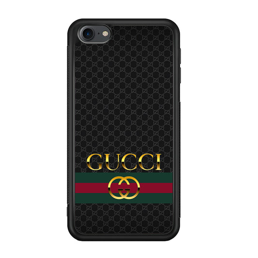 Gucci Luxury Pattern Camo iPod Touch 6 Case-Rubber Black (2D Case)-Oxvistore