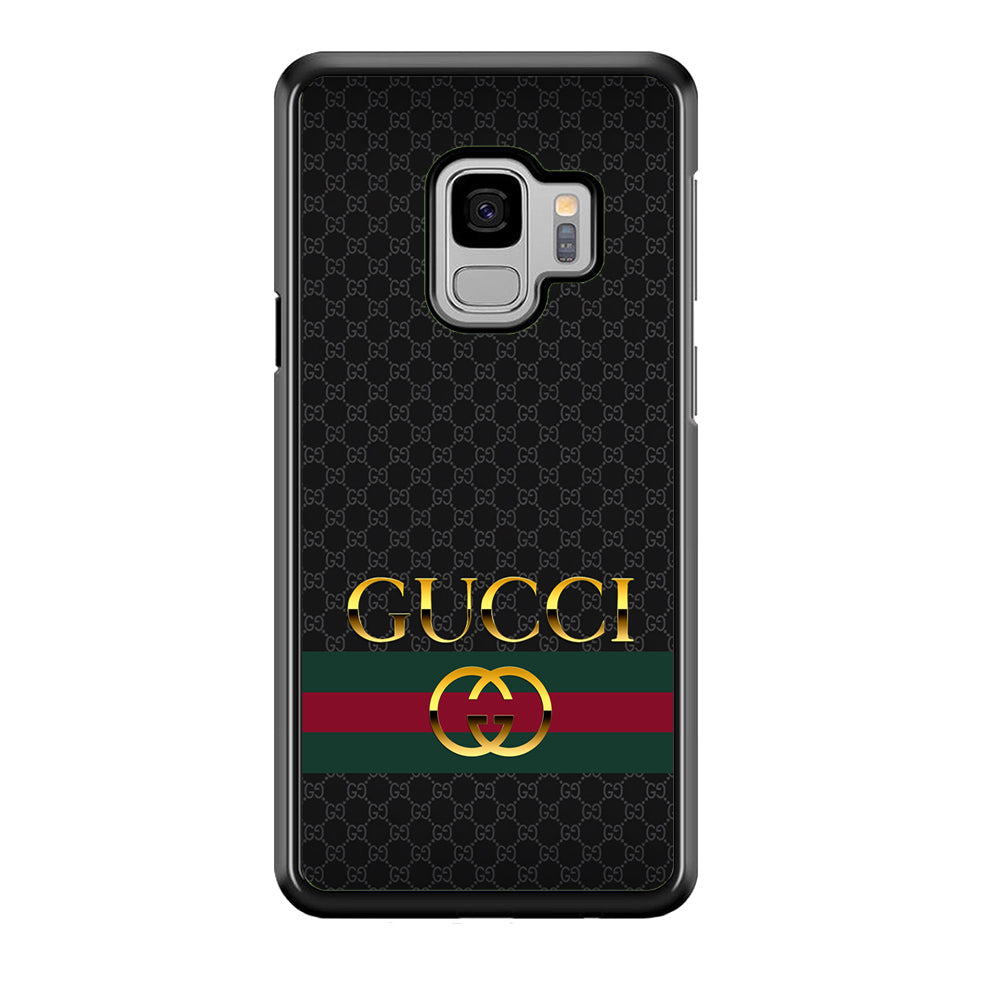 Gucci Luxury Pattern Samsung Galaxy S9 Case-Rubber White (2D Case)-Oxvistore