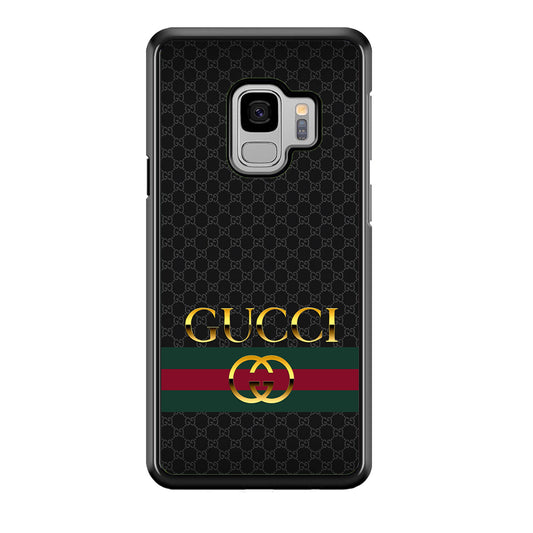 Gucci Luxury Pattern Samsung Galaxy S9 Case-Rubber White (2D Case)-Oxvistore