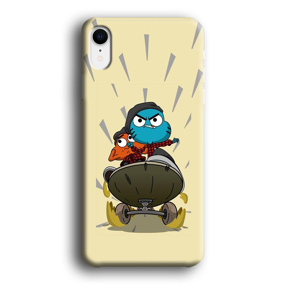 umall And Darwin Playing Skate iPhone XR Case-Oxvistore