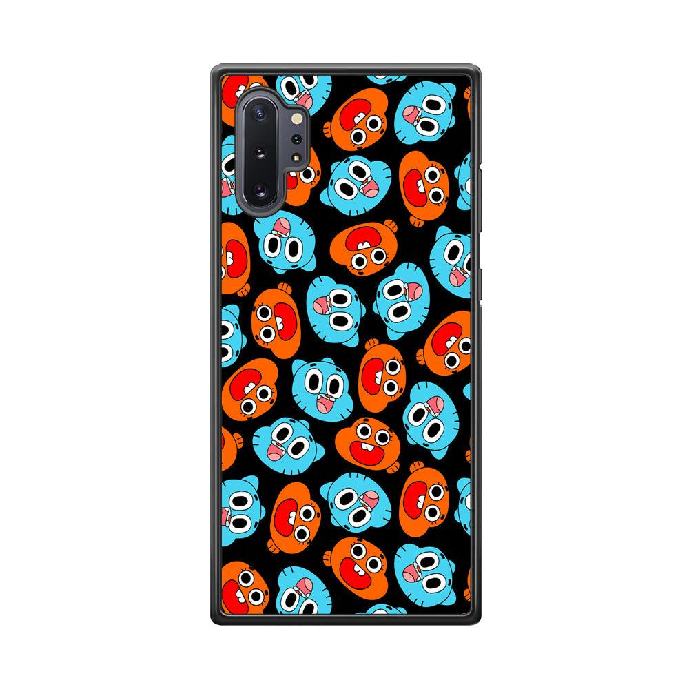 Gumball Sibling Patern of Face Samsung Galaxy Note 10 Plus Case-Oxvistore