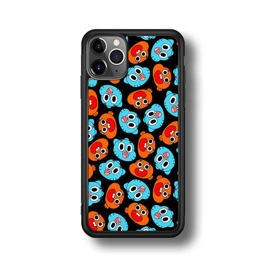 Gumball Sibling Patern of Face iPhone 11 Pro Case-Oxvistore