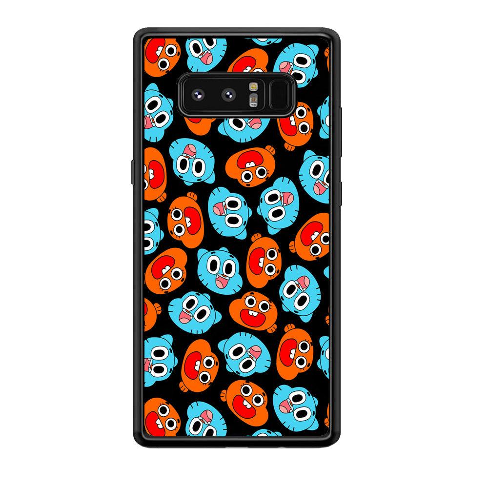 Gumball Sibling Patern of Face Samsung Galaxy Note 8 Case-Oxvistore