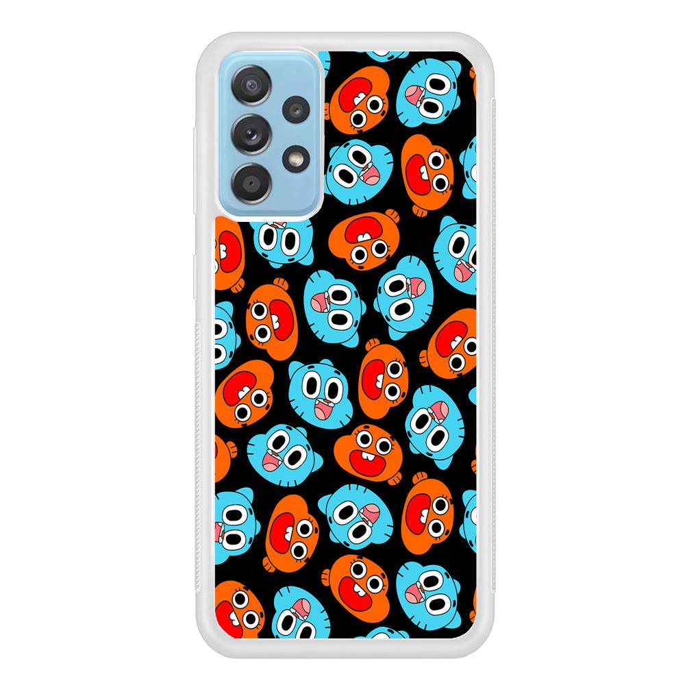 Gumball Sibling Patern of Face Samsung Galaxy A52 Case-Oxvistore