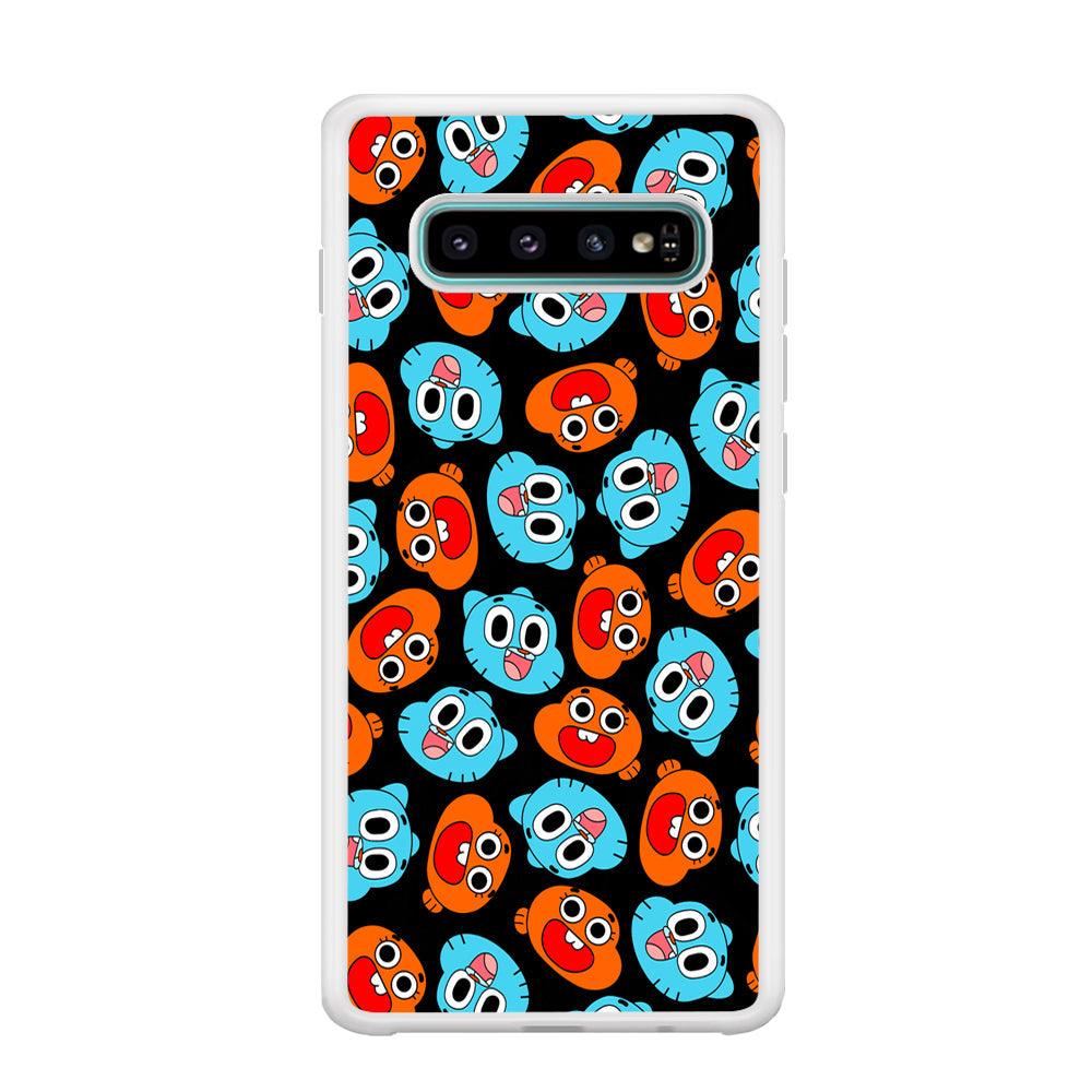 Gumball Sibling Patern of Face Samsung Galaxy S10 Plus Case-Oxvistore