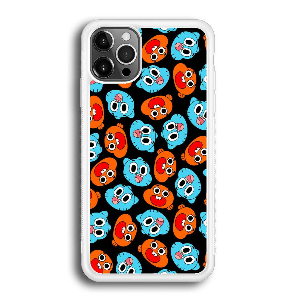 Gumball Sibling Patern of Face iPhone 12 Pro Max Case-Oxvistore