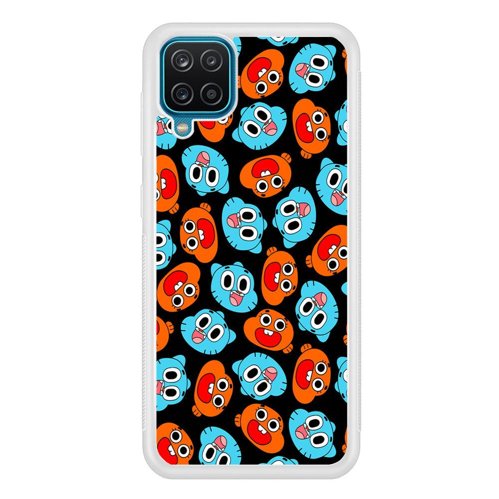 Gumball Sibling Patern of Face Samsung Galaxy A12 Case-Oxvistore