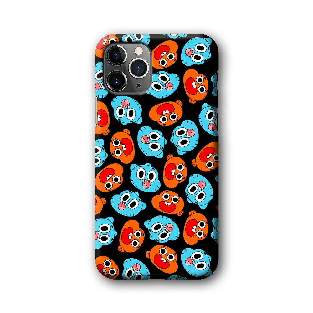 Gumball Sibling Patern of Face iPhone 11 Pro Case-Oxvistore