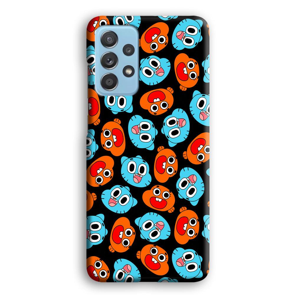 Gumball Sibling Patern of Face Samsung Galaxy A52 Case-Oxvistore